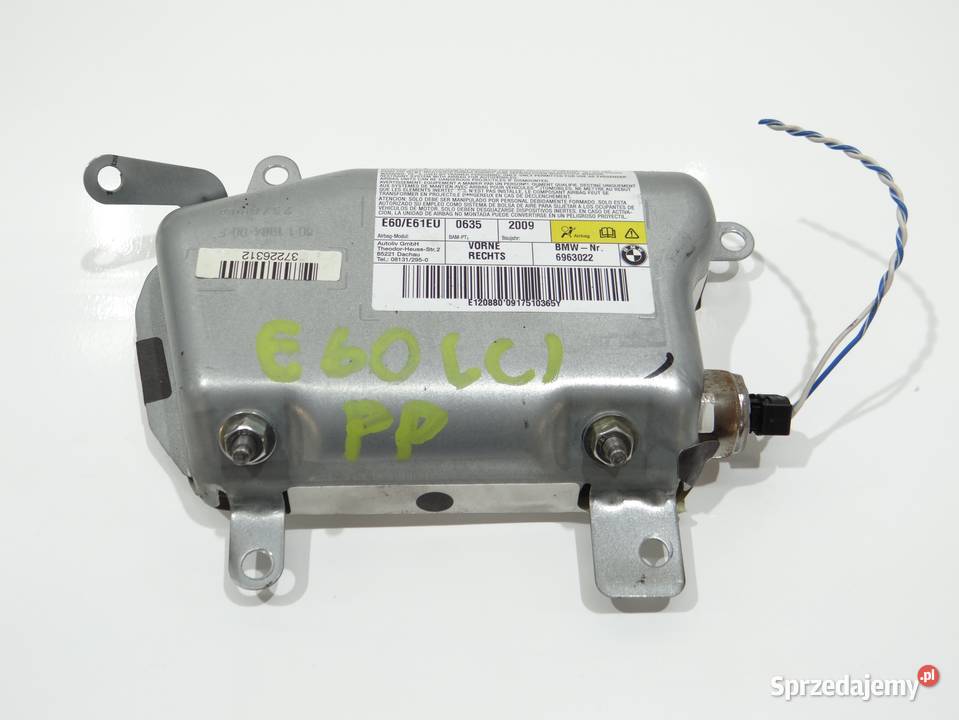 PODUSZKA AIRBAG DRZWI PRAWY PRZÓD BMW E60 LCI sprzedam