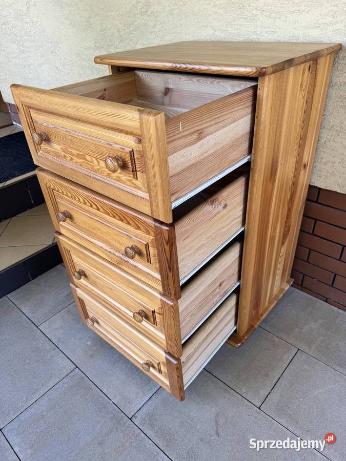Komoda drewniana sosnowa z szufladami szafka sprzedam