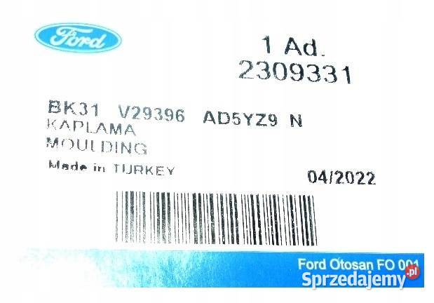 NAKŁADKA LISTWA BOCZNA TYŁ PRAWA FORD TRANSIT