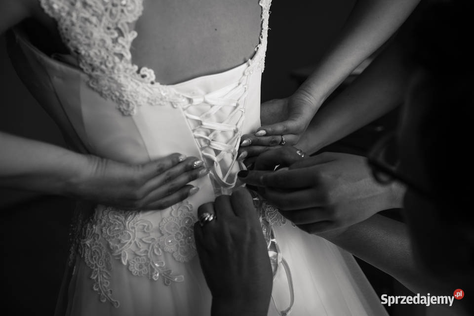 Suknia ślubna regulowana na gorsecie Pasuje na Linia "A" Nowy Sącz