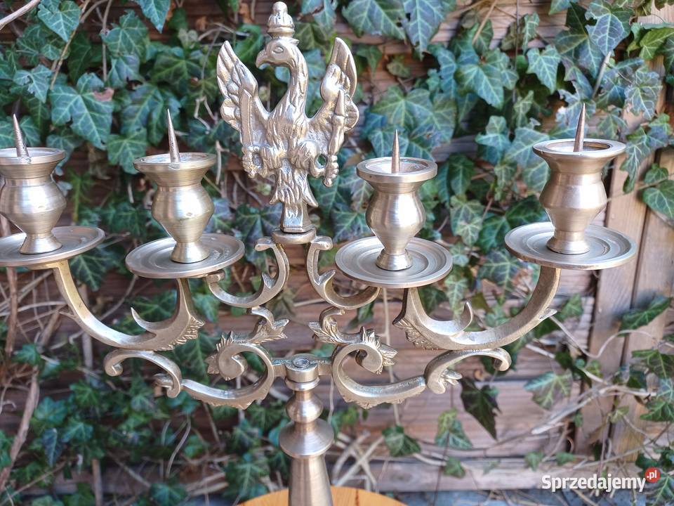Świecznik Księstwo Warszawskie Mosiądz Kolekcja sprzedam