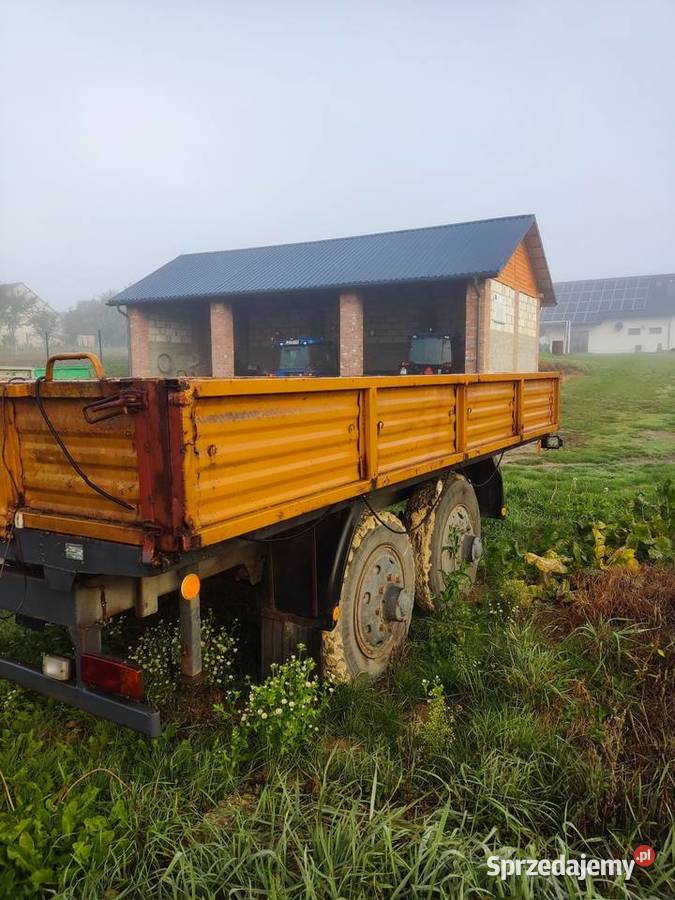 Przyczepa Sanok d50 tandem sztywna nieuszkodzony Skierbieszów sprzedam