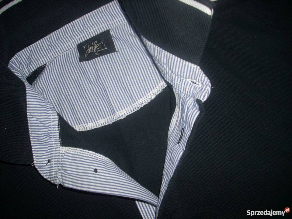 Drifter Czarna koszulka polo Nadruk Naszywka L małopolskie Nowy Sącz