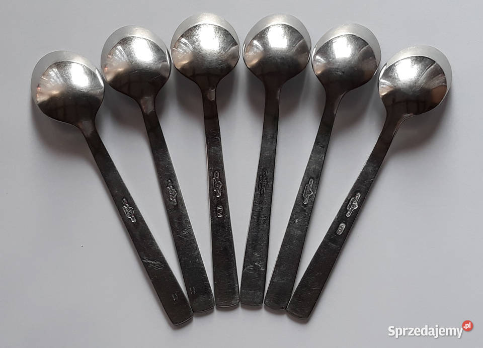 Łyżeczki do herbaty 2 RÓŻE Gerlach sztućce PRL Dąbrowa Górnicza