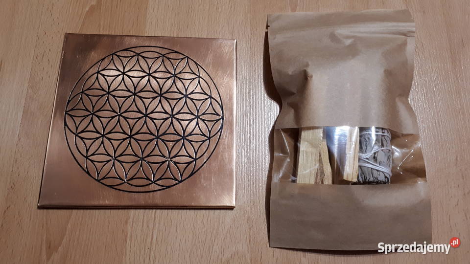 Miedziana podstawka Biała Szałwia i Palo Santo śląskie Rybnik sprzedam
