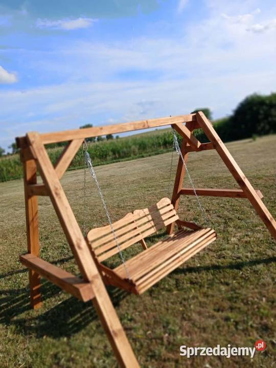 Huśtawka bujawka ogrodowa drewno Aleksandrów Kujawski