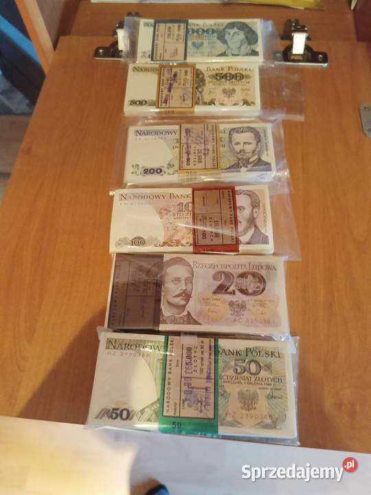 Paczki Bankowe Prl stan UNC Tarnów