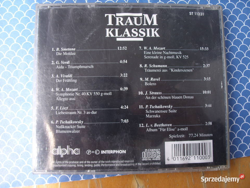 Plyta CD TRAUM KLASSIK INTERPHON Platinum Wołów