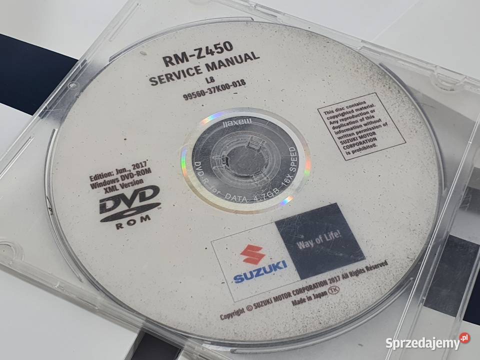 Ksiazka Serwisowa Ksiazki Plyta Suzukli Rmz Łódź sprzedam