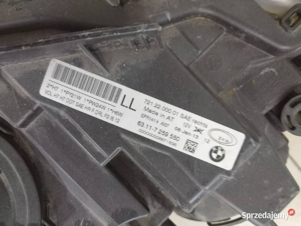 Lampa przednia prawa BMW 330 osobowe Radzyń Podlaski