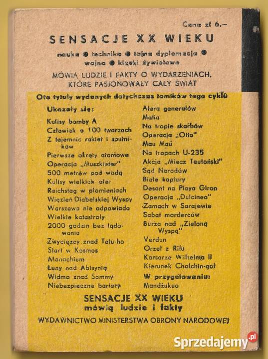 SENSACJE XX WIEKU DIEN BIEN PHU TADEUSZ SZAFAR Pozostałe