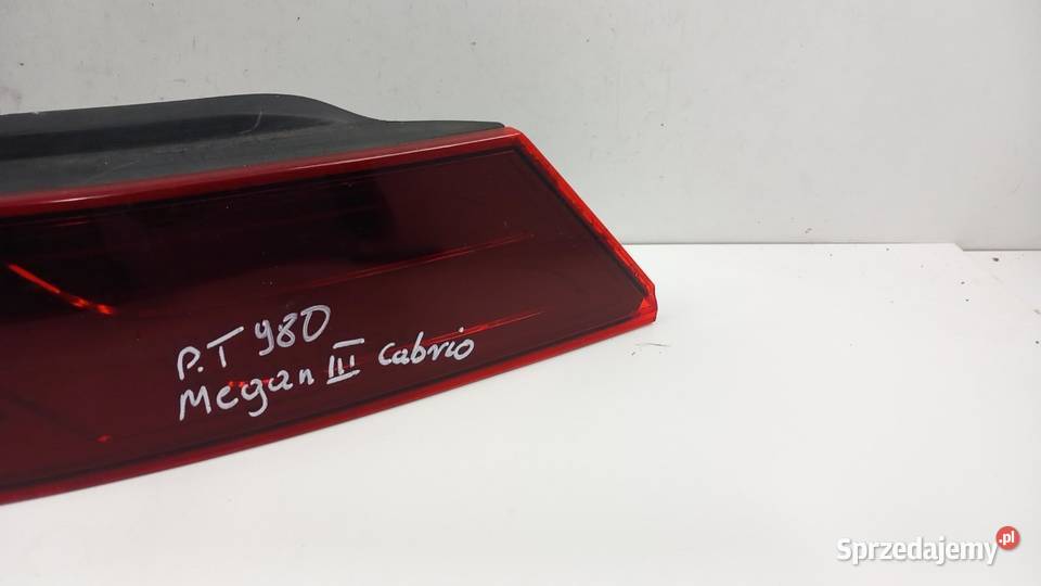 RENAULT MEGANE III CABRIO LAMPA TYŁ PRAWA Części samochodowe Zbierkowo sprzedam