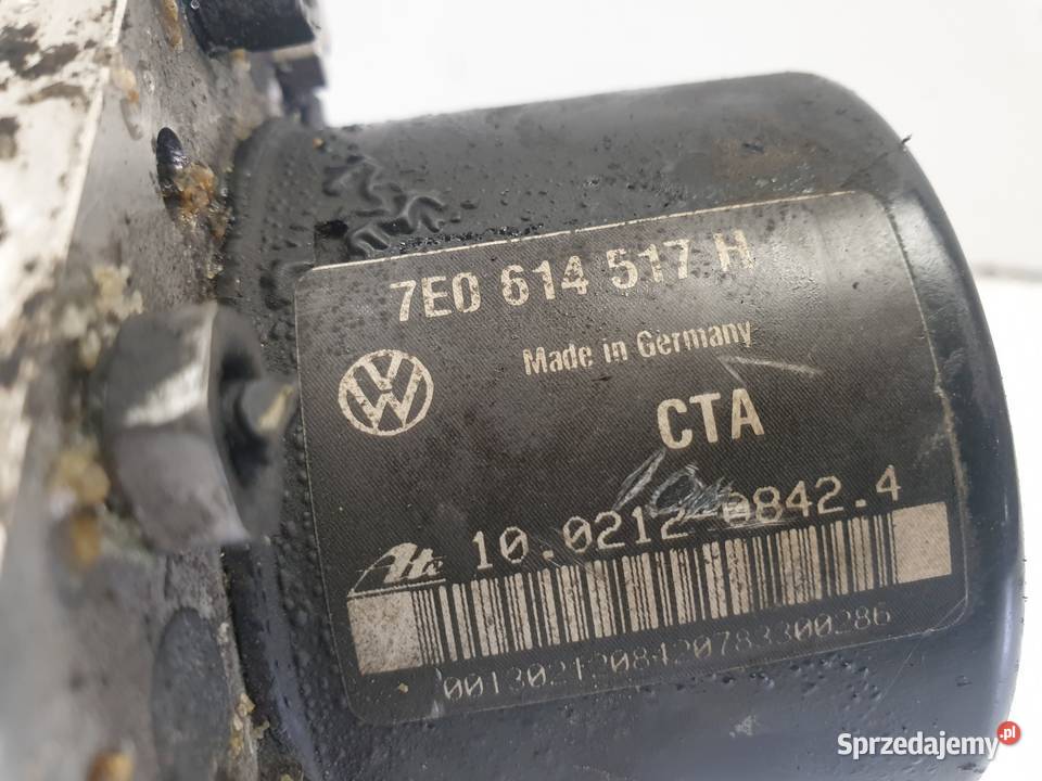 VW Transporter T5 POMPA ABS hamulcowa 7E0614517H Układ ABS i ESP Rudka