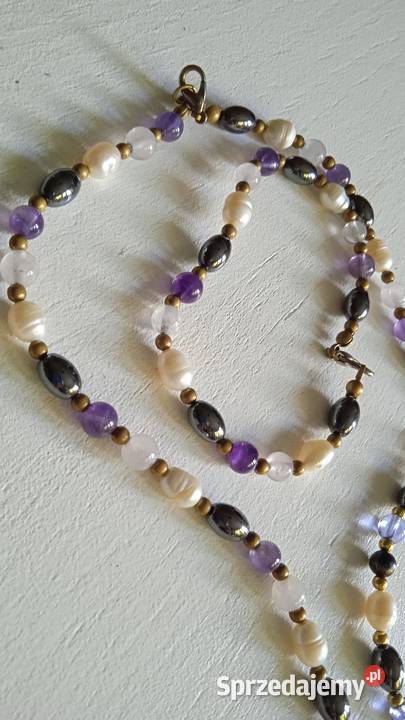 KOMPLET BIŻUTERII NASZYJNIK I DWIE BRANSOLETKI wielkopolskie Piła