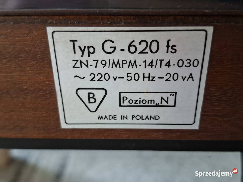 Sprzedam gramofon FRYDERYK G620 Łódź