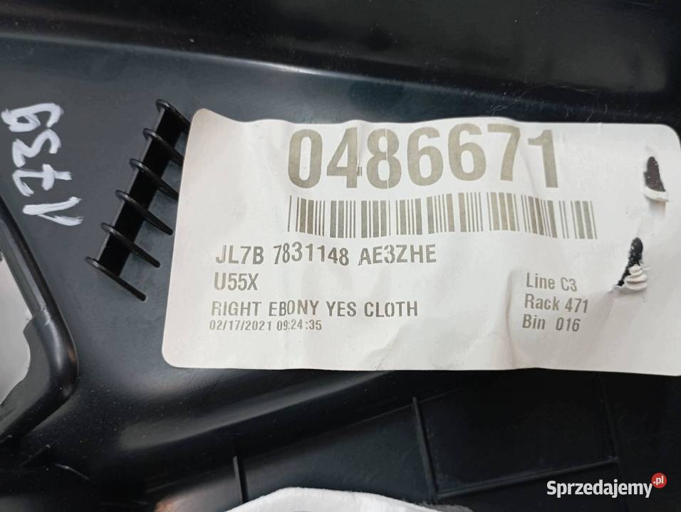 OSŁONA SŁUPKA C LEWY PRAWY TYŁ KPL JL7B7831148A3