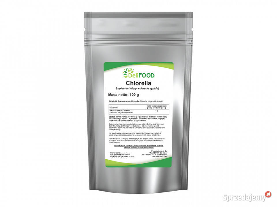 Chlorella proszek 100g Brzozów