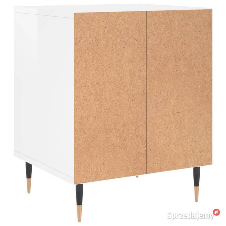 Szafki nocne 2 białe wysoki połysk 40x35x50 Nocne Warszawa