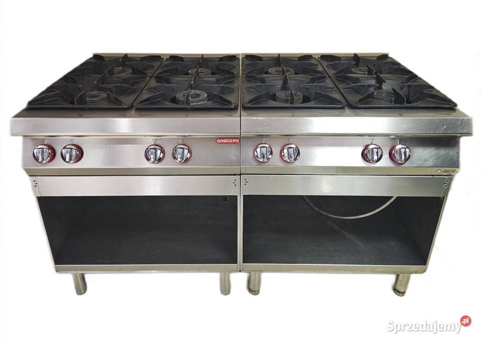 Kuchnia gazowa 8 palników Angelo 190FAAFOMO 2 x Góra