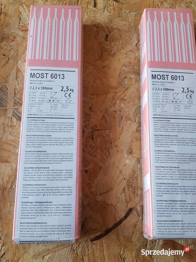 ELEKTRODY SPAWALNICZE RÓŻOWE RUTYLOWE 25 x 300 Spawanie i zgrzewanie wielkopolskie