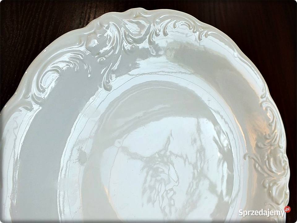 Talerz Porcelana Wawel 24 Biały Talerz z biały lubuskie Żary