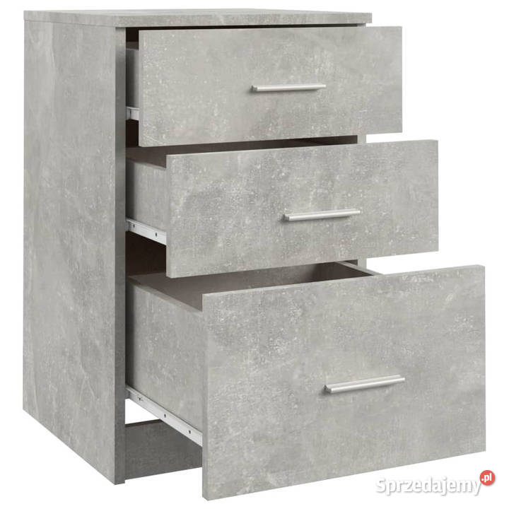 Szafka nocna szarość betonu 40x40x63 materiał Warszawa