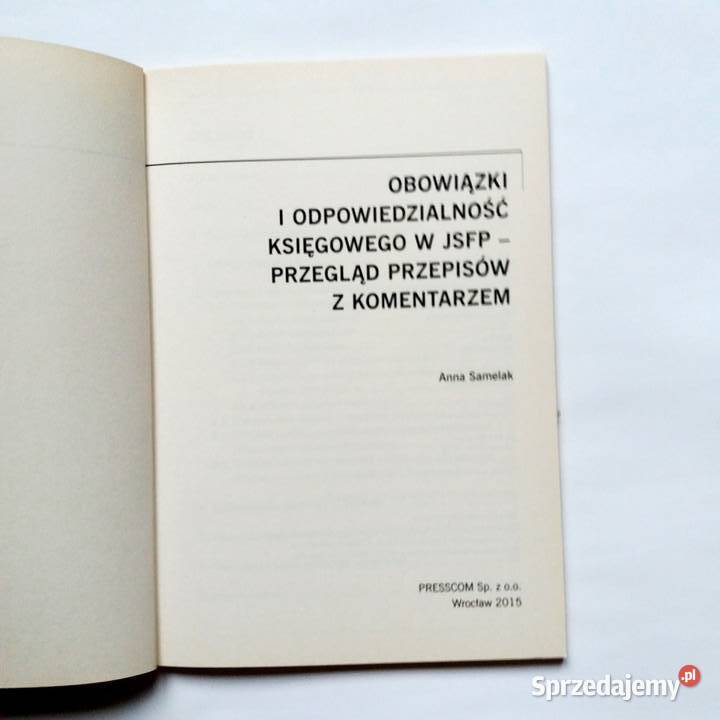 Obowiązki i odpowiedzialność księgowego w JSFP Łódź