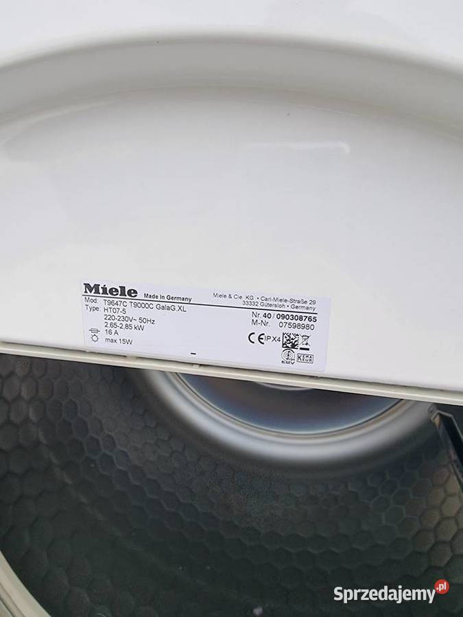 Zestaw Miele Pralka W 6544 WPS suszarka T 9647 Wrocław