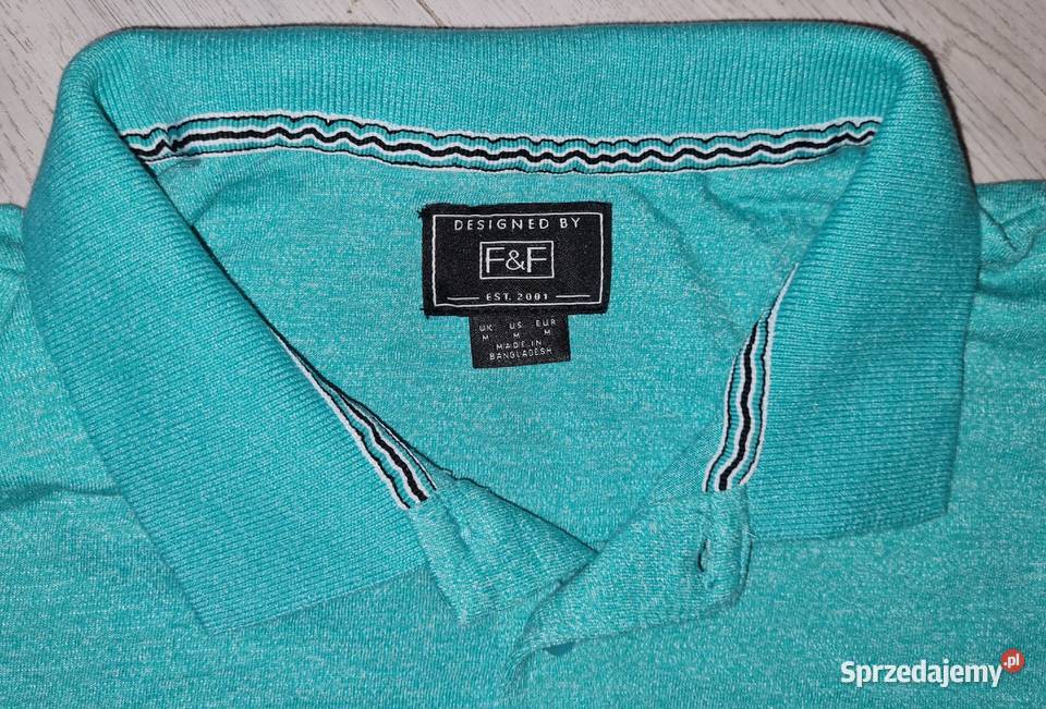 Koszulka polo męska FF miętową M Rozmiar M Łódź