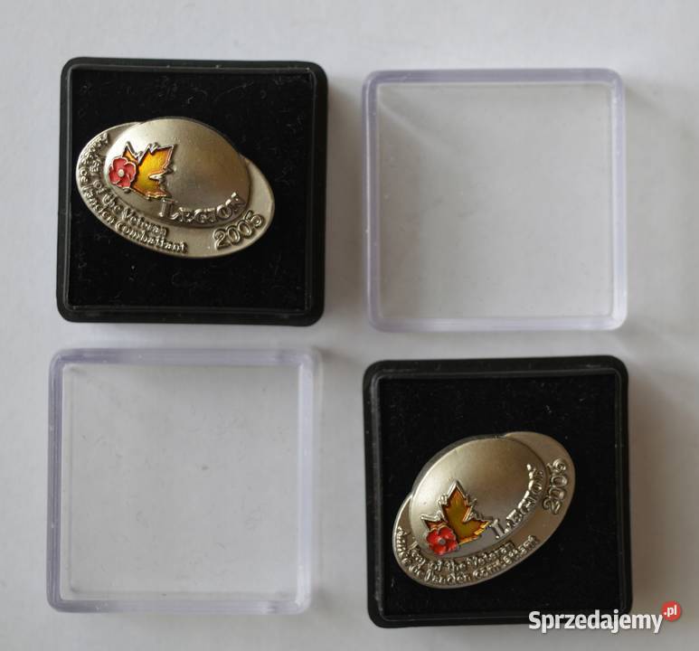 Kanada przypinki weterana 2005 2 sztuki Warszawa