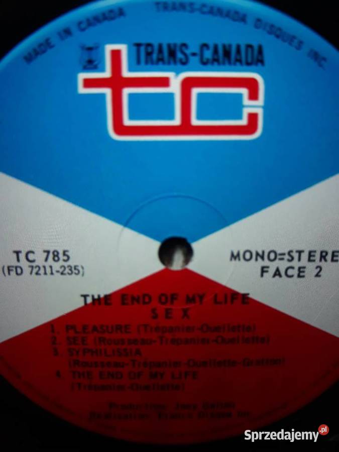 Biały kruk na czarnym winylu SEX The end of my Rzeszów