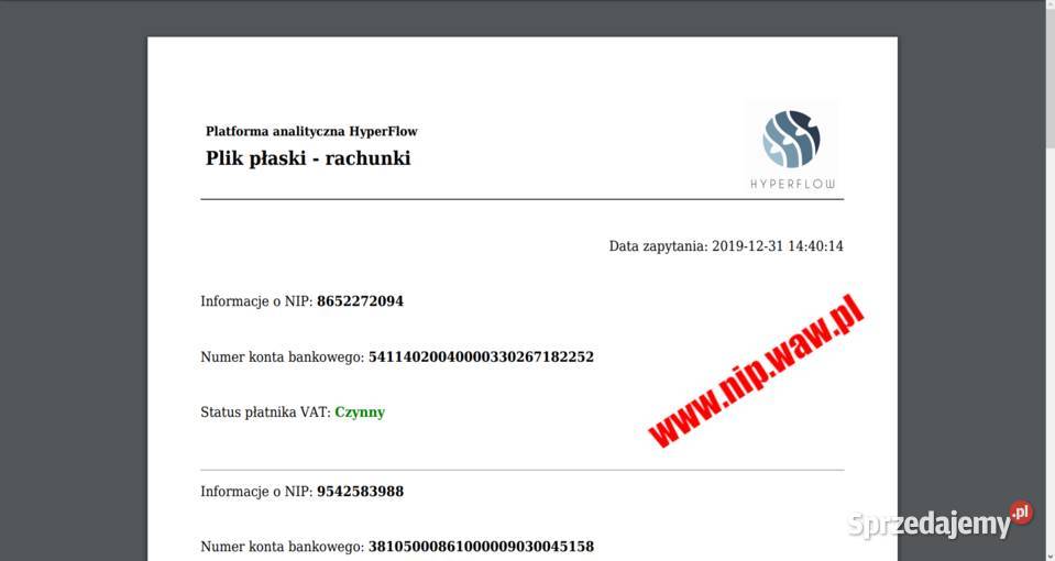 Biała Lista VAT program przedsiębiorców Stalowa Wola