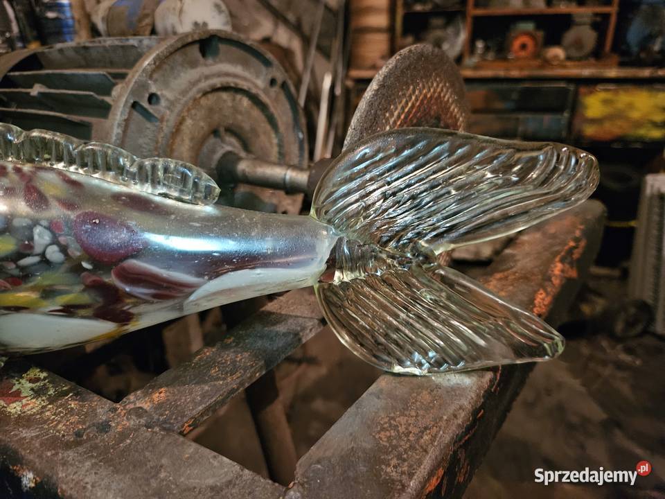 Szklana Ryba Rybka PRL Kłodawa sprzedam