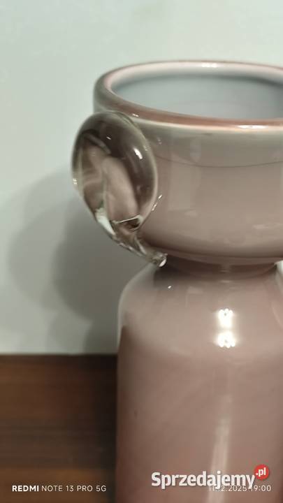 Wazon Jerzego Słuczan Orkusza Huty Szkła dolnośląskie Wiązów