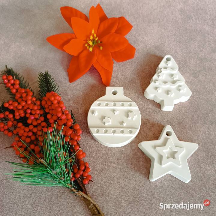 Zawieszki świąteczne gipsowe do samodzielnego Krosno sprzedam