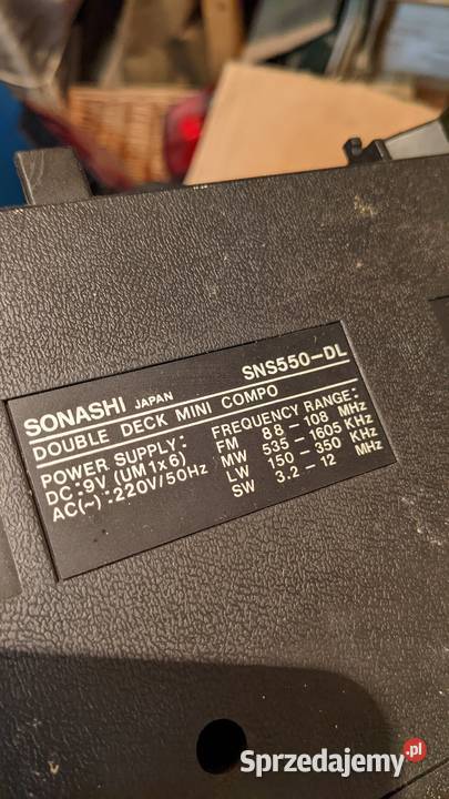 Sonashi SNS550DL HiFi Vintage Elektronika