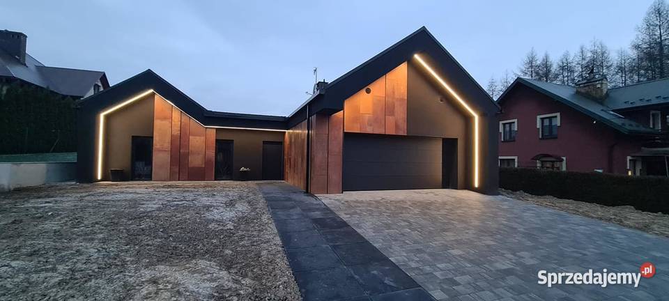 Płyty betonowe CORTEN na elewacje ogrodzenie Kraków