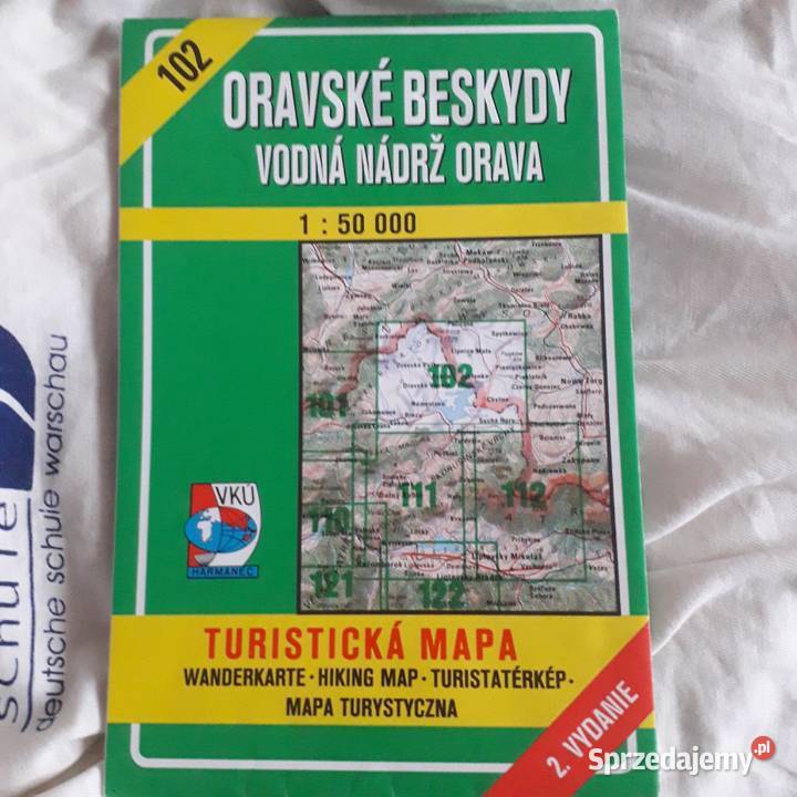 ORAWSKE BESKYDY MAPA TURYSTYCZNA mazowieckie sprzedam