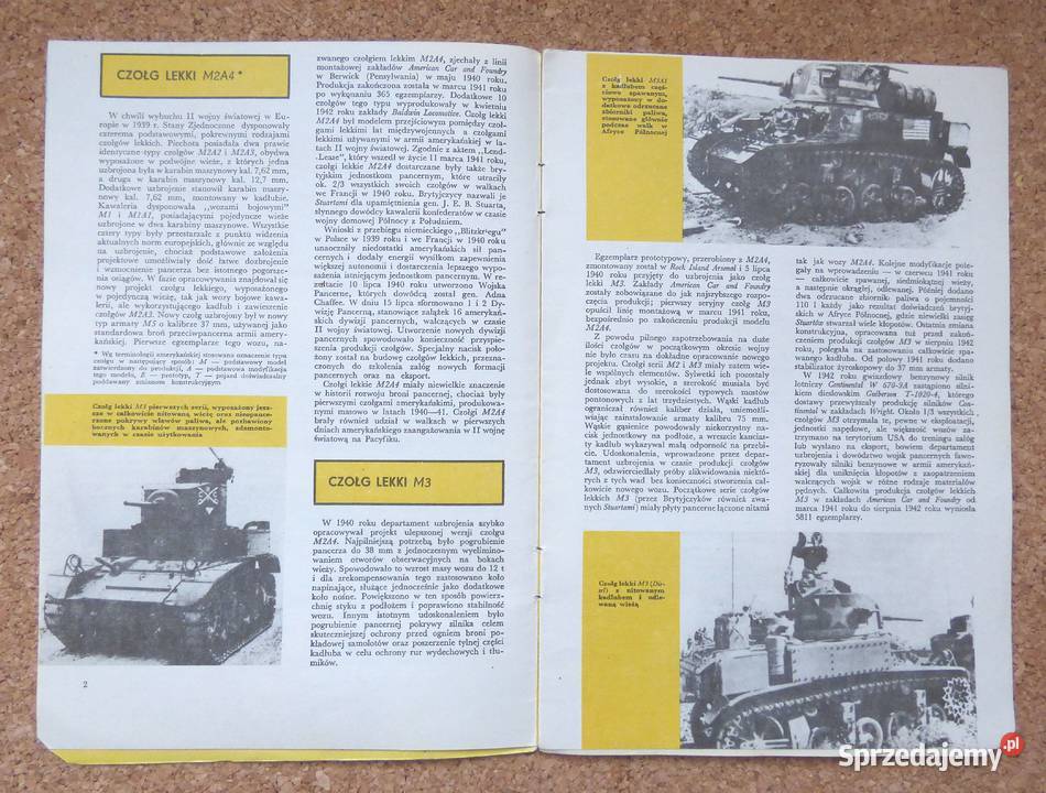 Gawrych Czołg lekki Stuart Warszawa sprzedam