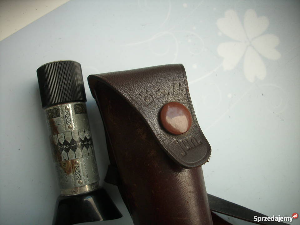 Zabytkowy przedwojenny dalmierz w skórzanym etui Pozostałe zachodniopomorskie Barlinek