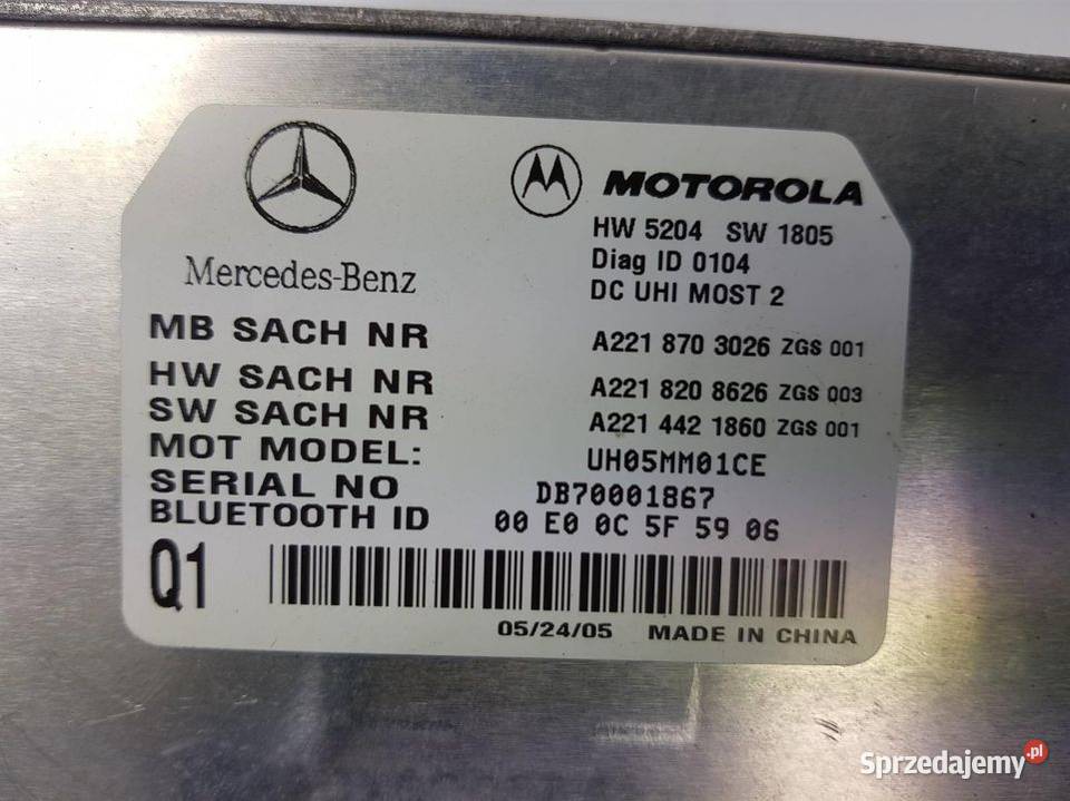 MODUŁ MERCEDES W221 S350 A2218703026