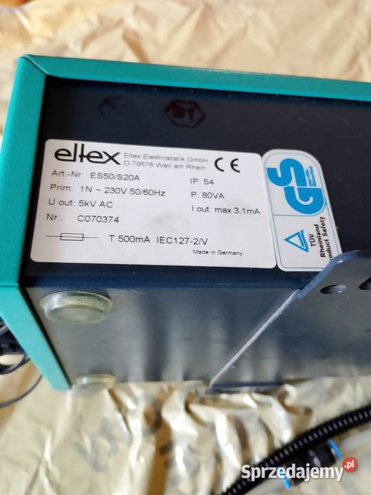 Zasilacz wysokiego napięcia Eltex elektroda Produkcja Nowy Tomyśl sprzedam
