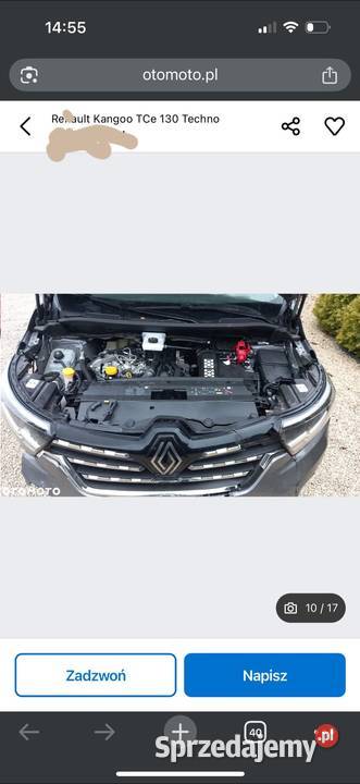 Okazja Kangoo grand 7 LONG osobowy Full NOWE czujnik martwego pola wielkopolskie Ostrów Wielkopolski