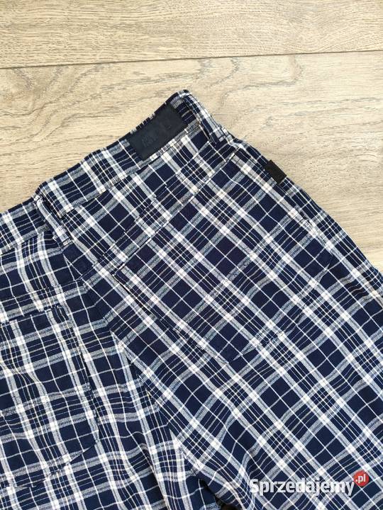 Oryginalne spodnie MAC w kratę Krata 40 Vintage Jasło