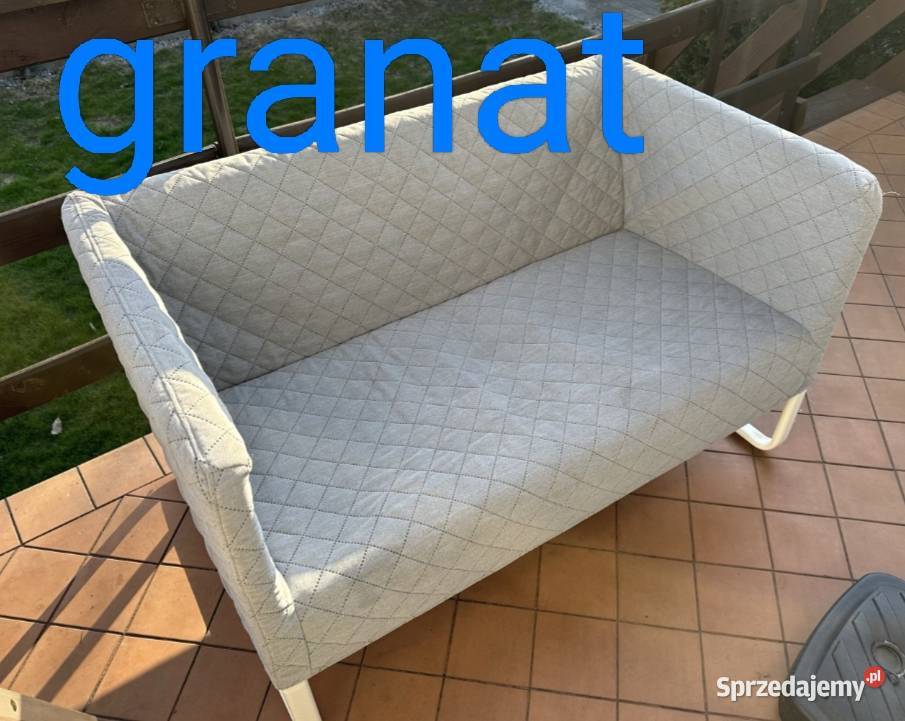 Mała sofa knopparp granatowa Ikea Witobel
