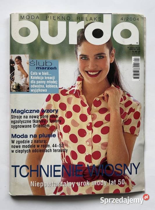 Burda 42004 czasopismo moda szycie wykroje Warszawa sprzedam