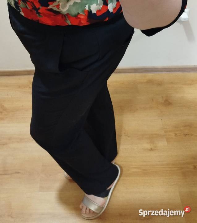 Eleganckie spodnie rozmiar 4850 na szersze Biecz