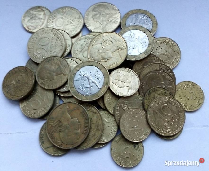 FRANCJA51020 CENTIMES I 10 FRANKÓW48 SZTUK Legionowo