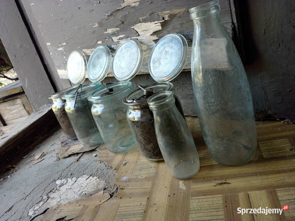 Słoiki butelki PRL kolekcja