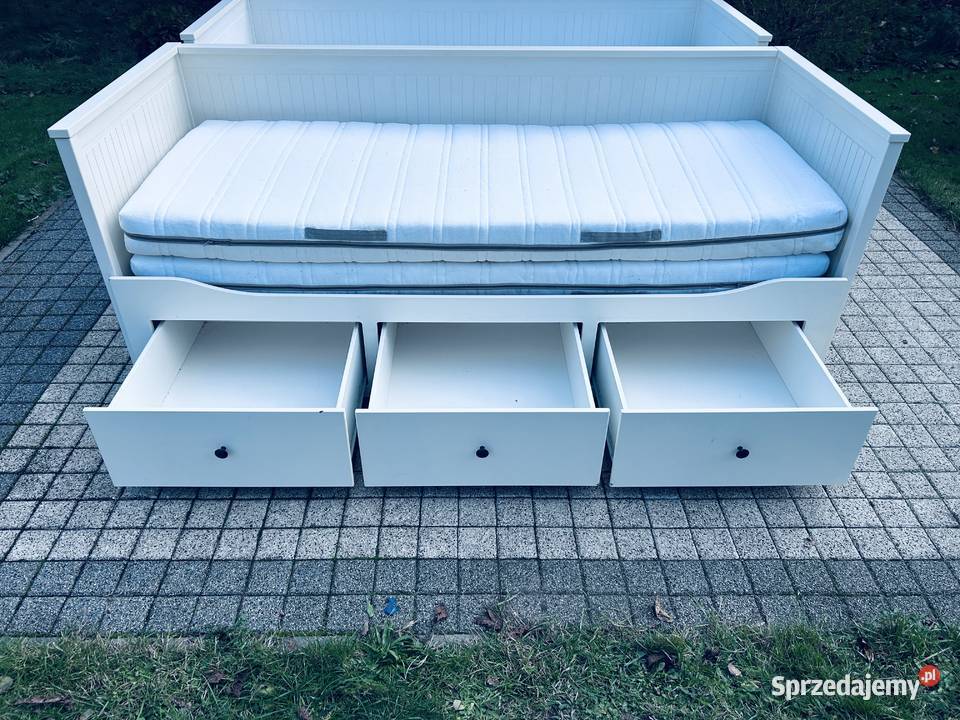 IKEA HEMNES Łóżko Leżanka z 3 szufladami 2 Łóżka śląskie sprzedam